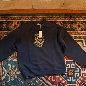 Utah royals football club Navy Blue Crewneck Sweater with Gold